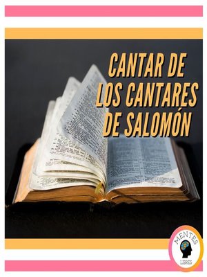 cover image of CANTAR DE LOS CANTARES DE SALOMÓN